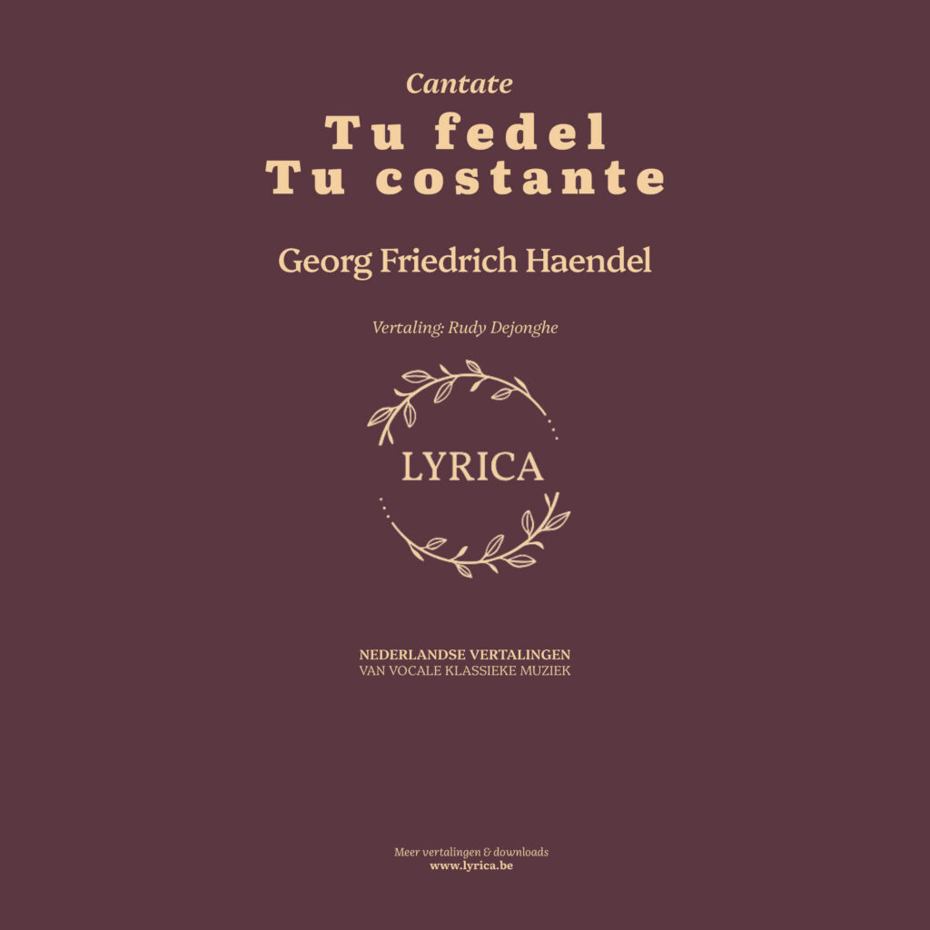 Tu fedel Tu costante (G. F. Haendel)