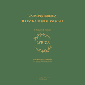 Bacche bene venies (Carmina Burana)