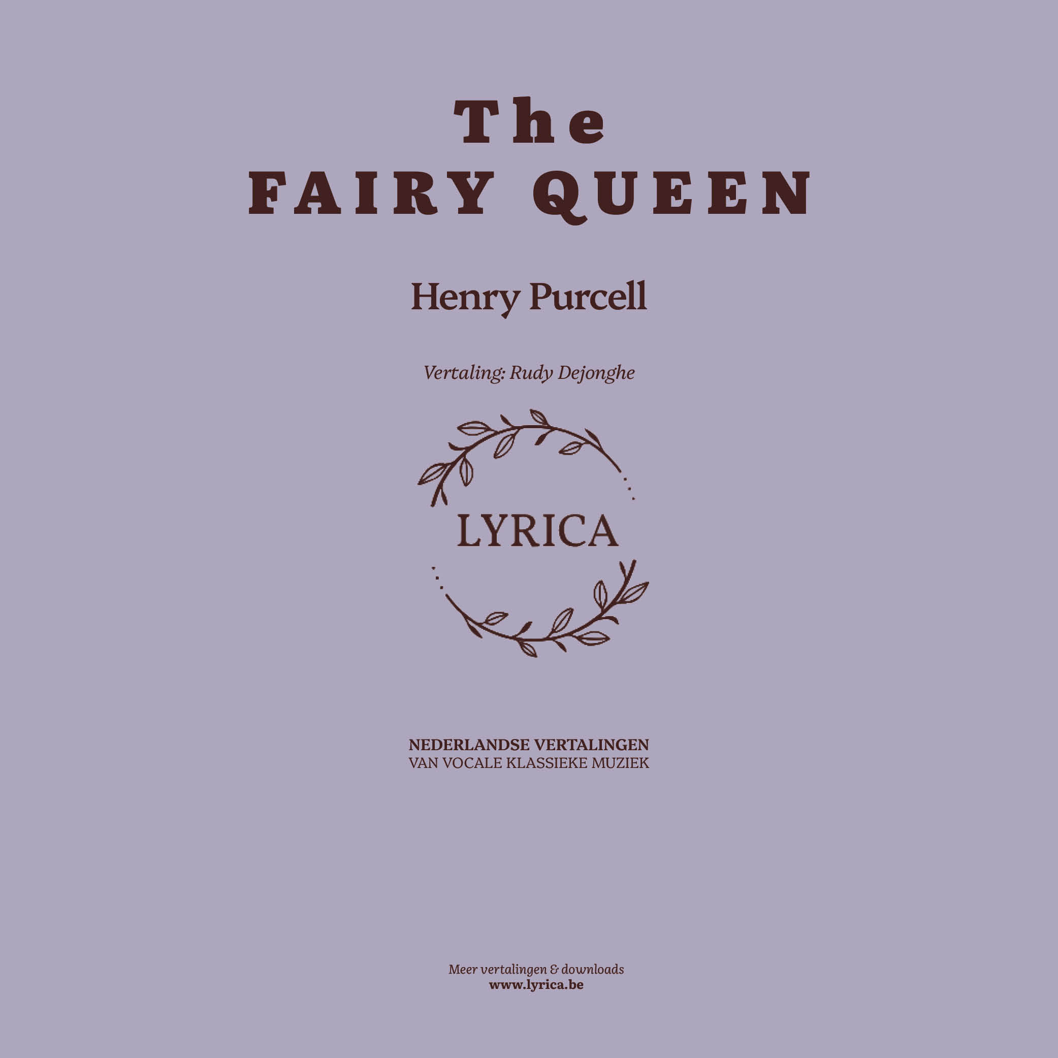 The Fairy Queen - Henry Purcell
